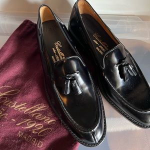 NWT Castellano 1920 Madrid Men’s Black Loafers size 8